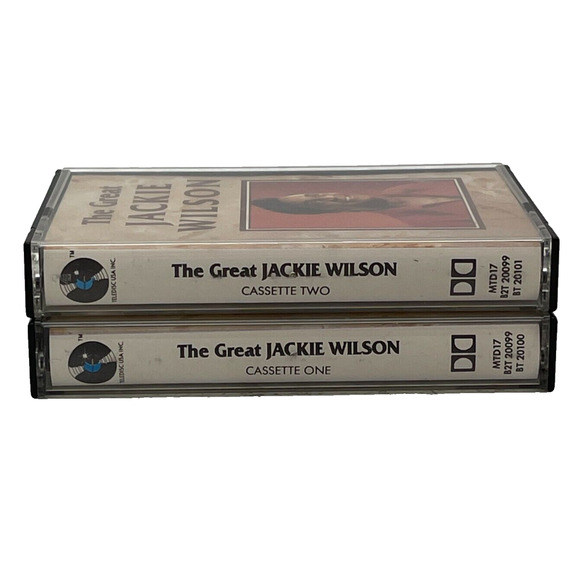 The Great Jackie Wilson-1989 Two Cassette Lot Teledisc USA MTD 17 Funk Blues - Picture 4 of 9